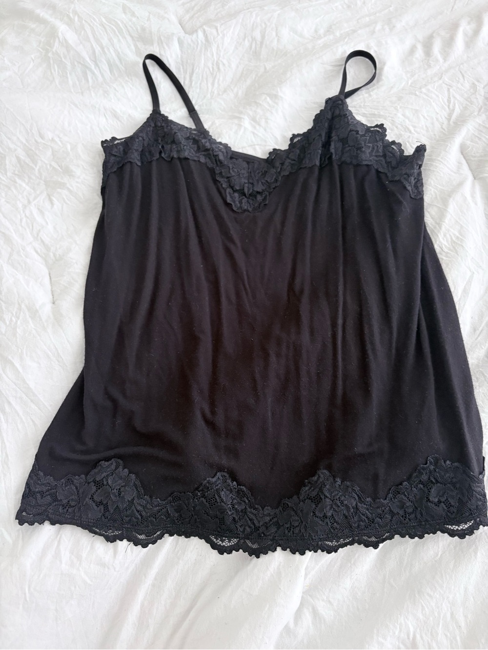 Lane Bryant Black Lace-Trim Camisole - Picture 2 of 2